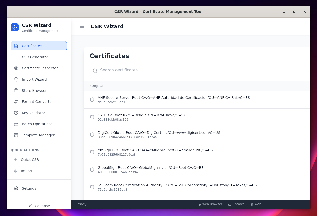 CertList